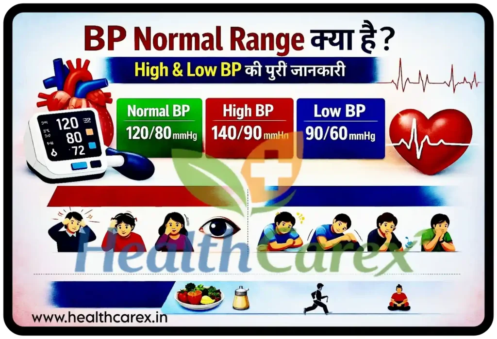 BP (Blood Pressure) Normal Range क्या है? हाई और लो BP की पूरी जानकारी