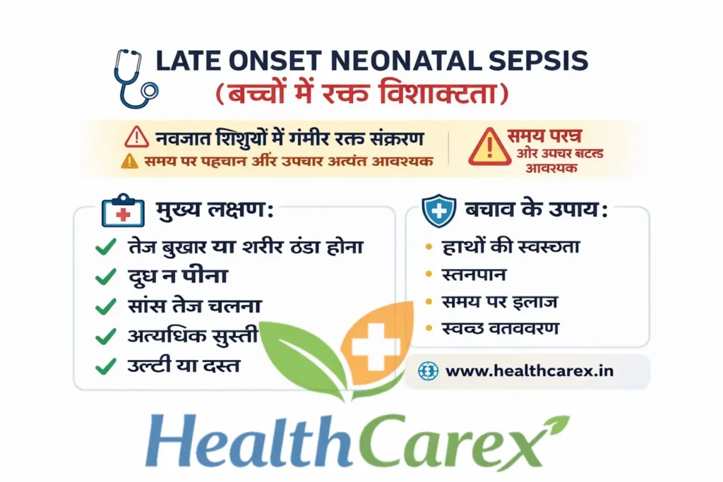 Late Onset Neonatal Sepsis (बच्चों में रक्त विषाक्तता) – कारण, लक्षण और उपचार