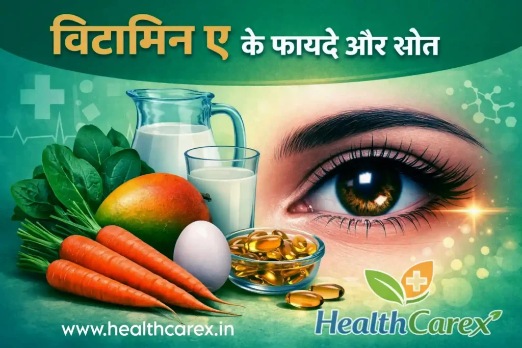 विटामिन ‘ए’ (Vitamin A) : फायदे, कमी के लक्षण, स्रोत और दैनिक आवश्यकता – सम्पूर्ण जानकारी